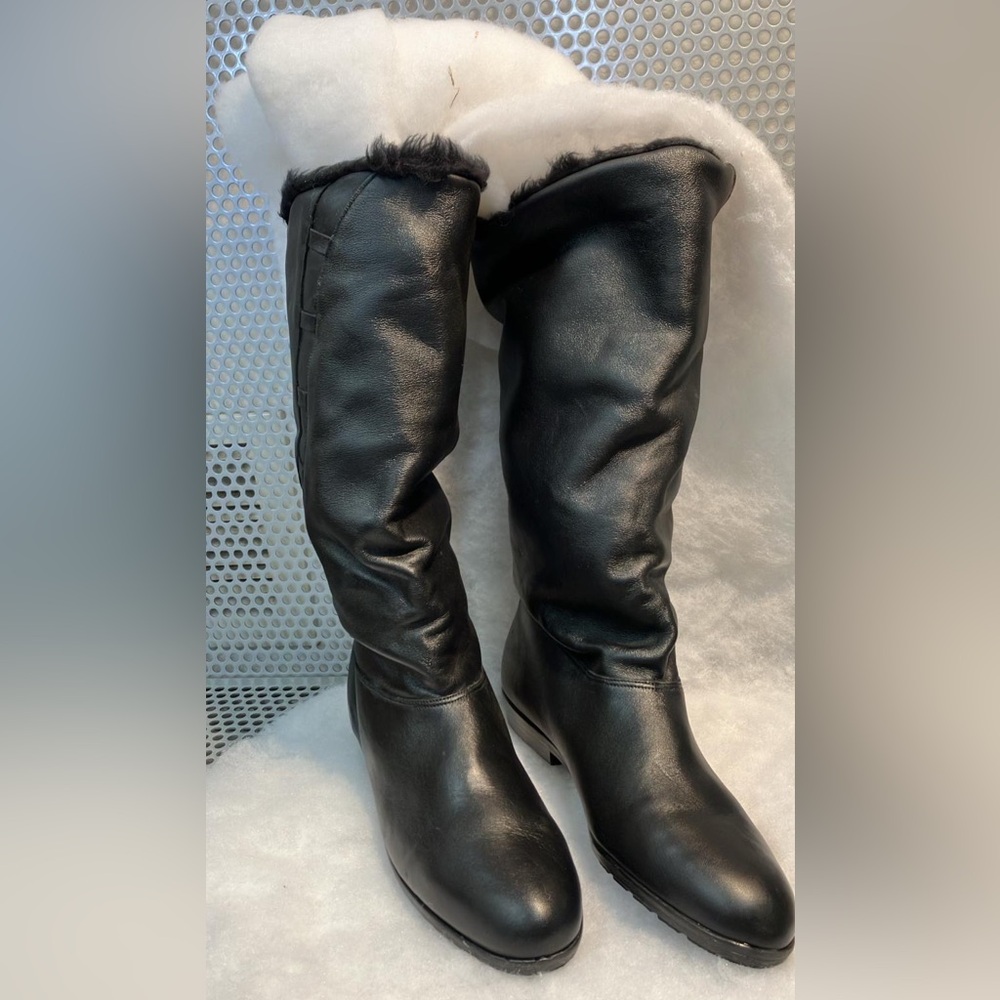 Women's Black Leather Boots